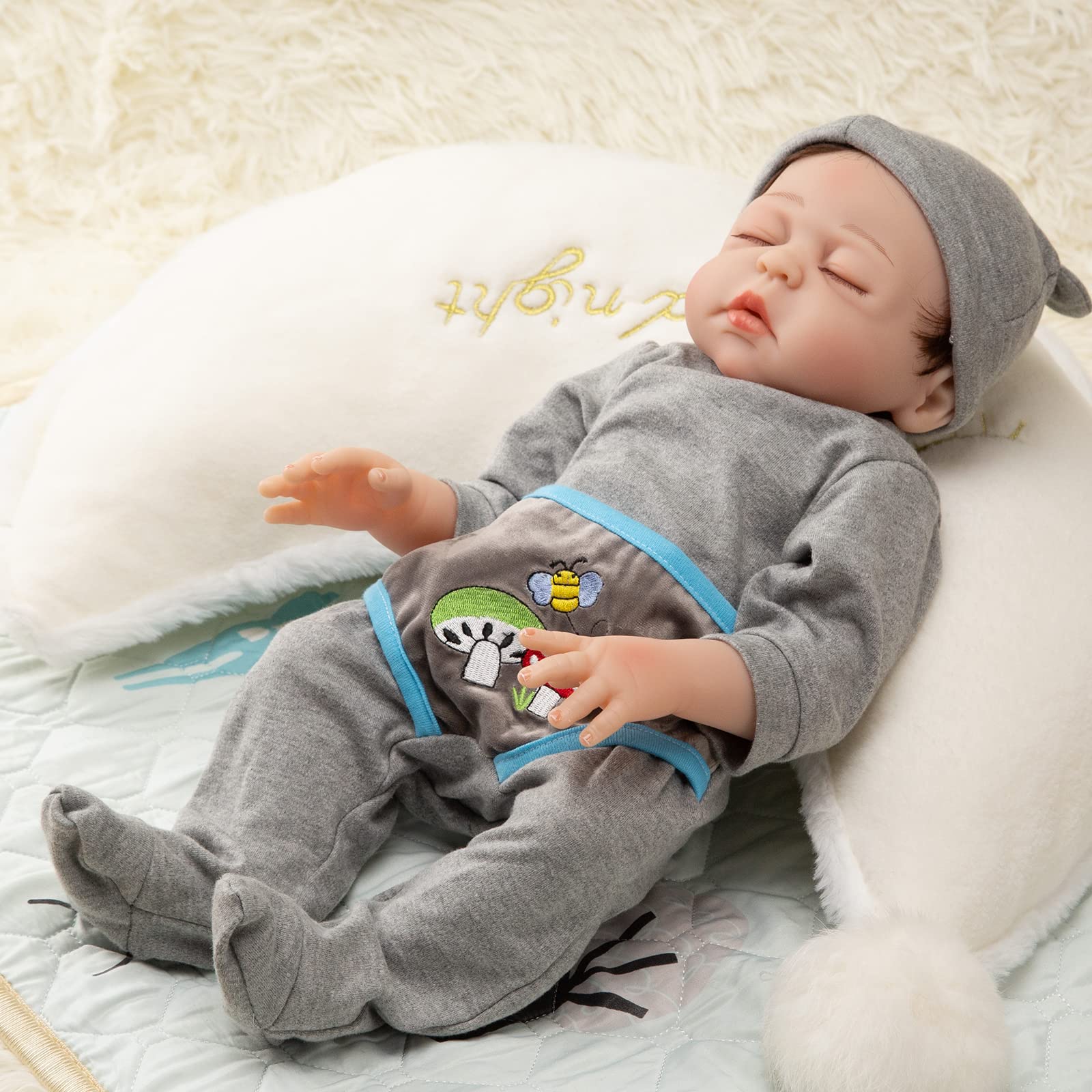 リボーンドール    本物そっくり クローズアイ Amazon | ZTDOLL Reborn ベビードール 男の子 17インチ クローズドアイ