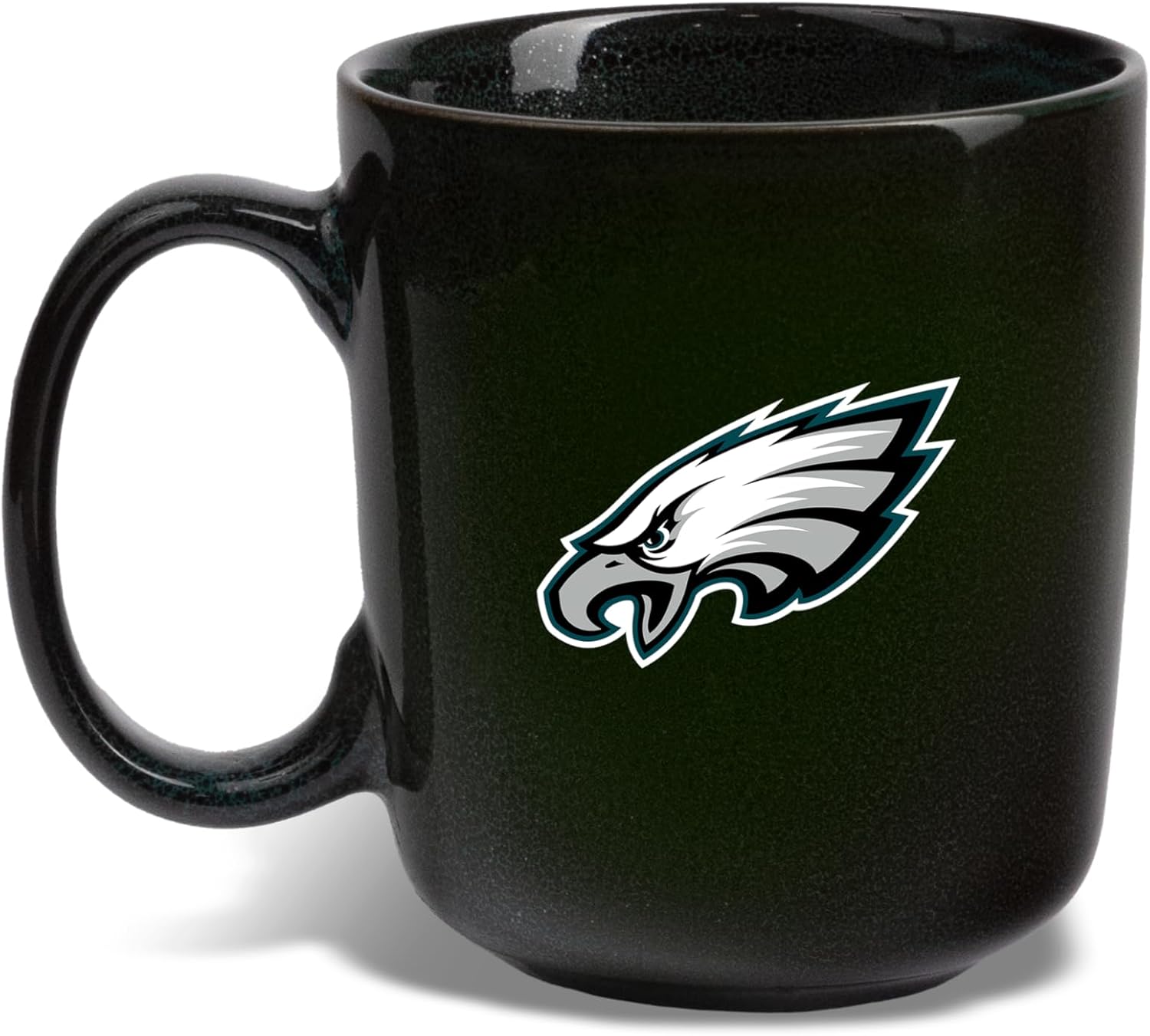 The Memory Company Officially Licensed NFL - Philadelphia Eagles 15oz Artisan Black Rim Mug