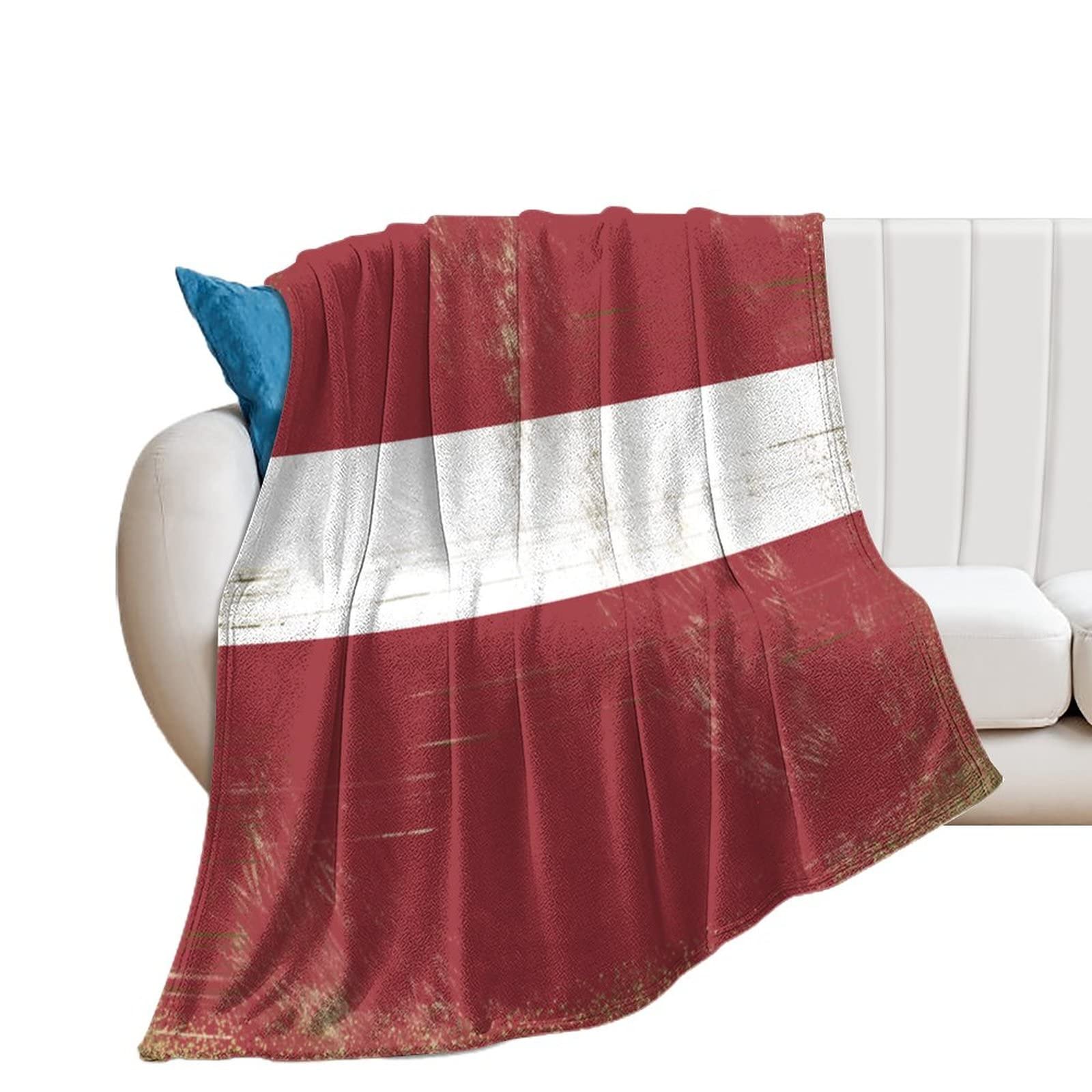 Couverture Lettonie drap flanelle polaire légère grand plaid canapé lit