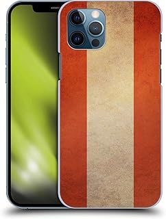 Head Case Designs Austria Austrian Vintage Flags Set 6 Hard Back Case Compatible with Apple iPhone 12 / iPhone 12 Pro
