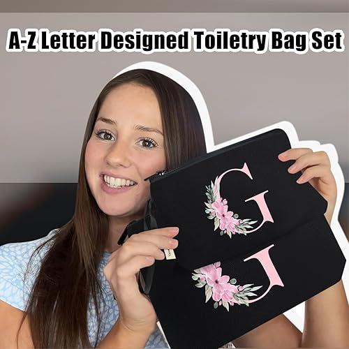 Vista 94 de Vavabox A-Z - Bolsa de maquillaje personalizada, regalos de cumpleaños para mujeres y madres, regalos para mejores amigas, bolsa de cosméticos