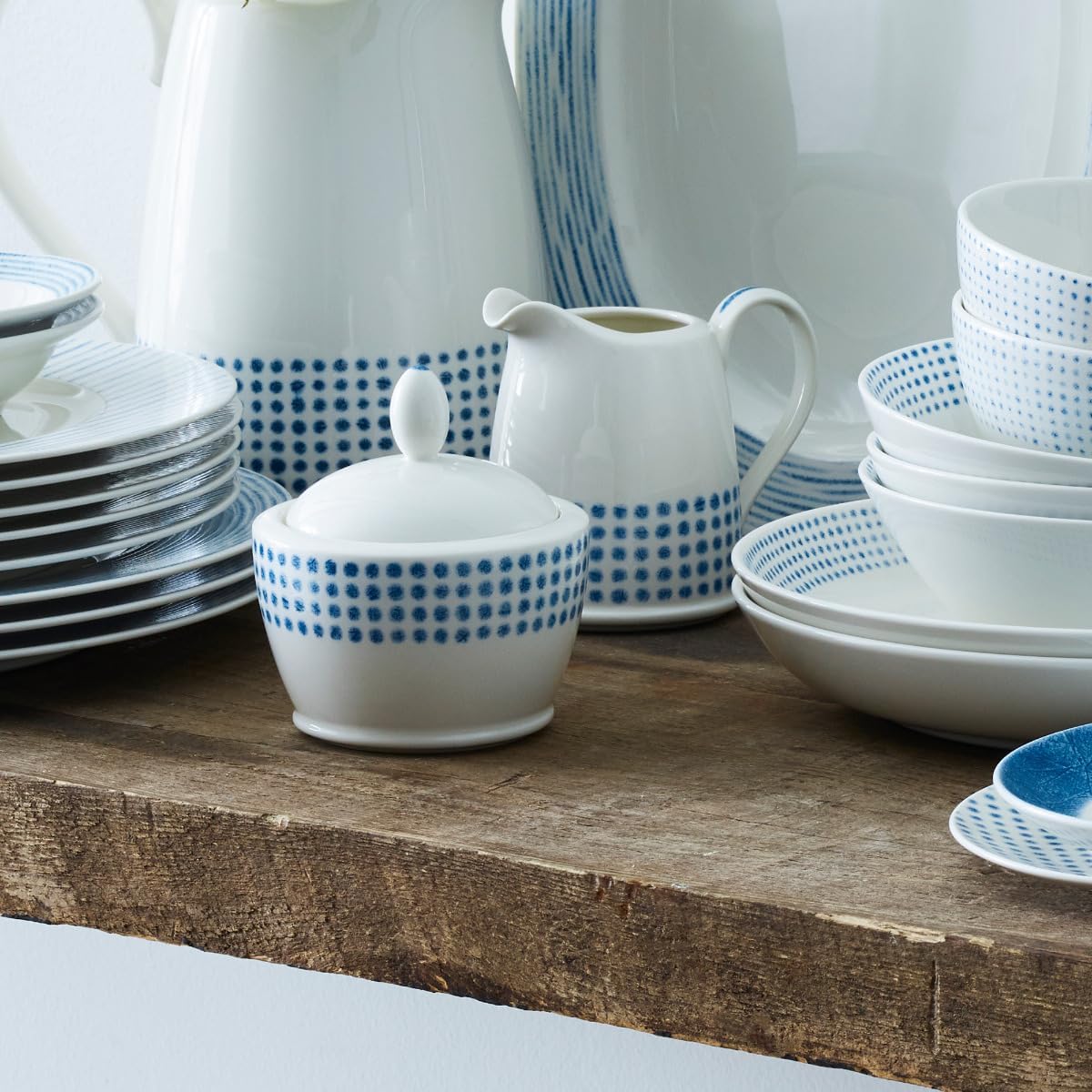 Noritake Blue Hammock Sugar and Creamer Set