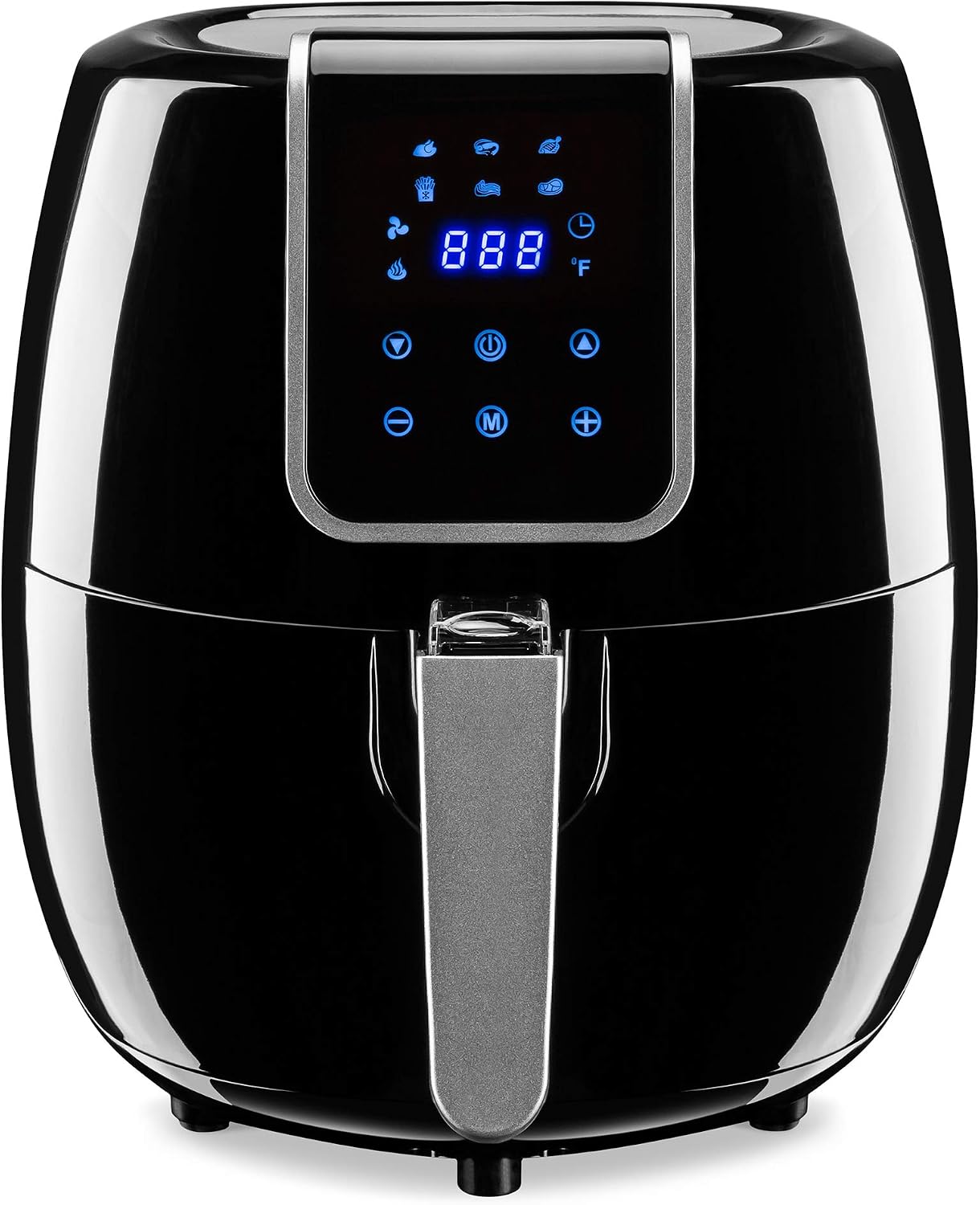 Best Choice Products 5.5qt 6-in-1 Digital Family Sized Air Fryer Kitchen Appliance w/ LCD Screen and Non-Stick Fryer Basket, Black