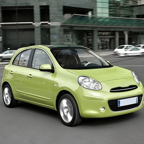 Miniatura 2 de BANDOX for Nissan March 2010-2016 Auto Side Window Wind Deflectors Visors Black Rain Guard Door Visor Vent Shades Dark Smoke Ventvisor