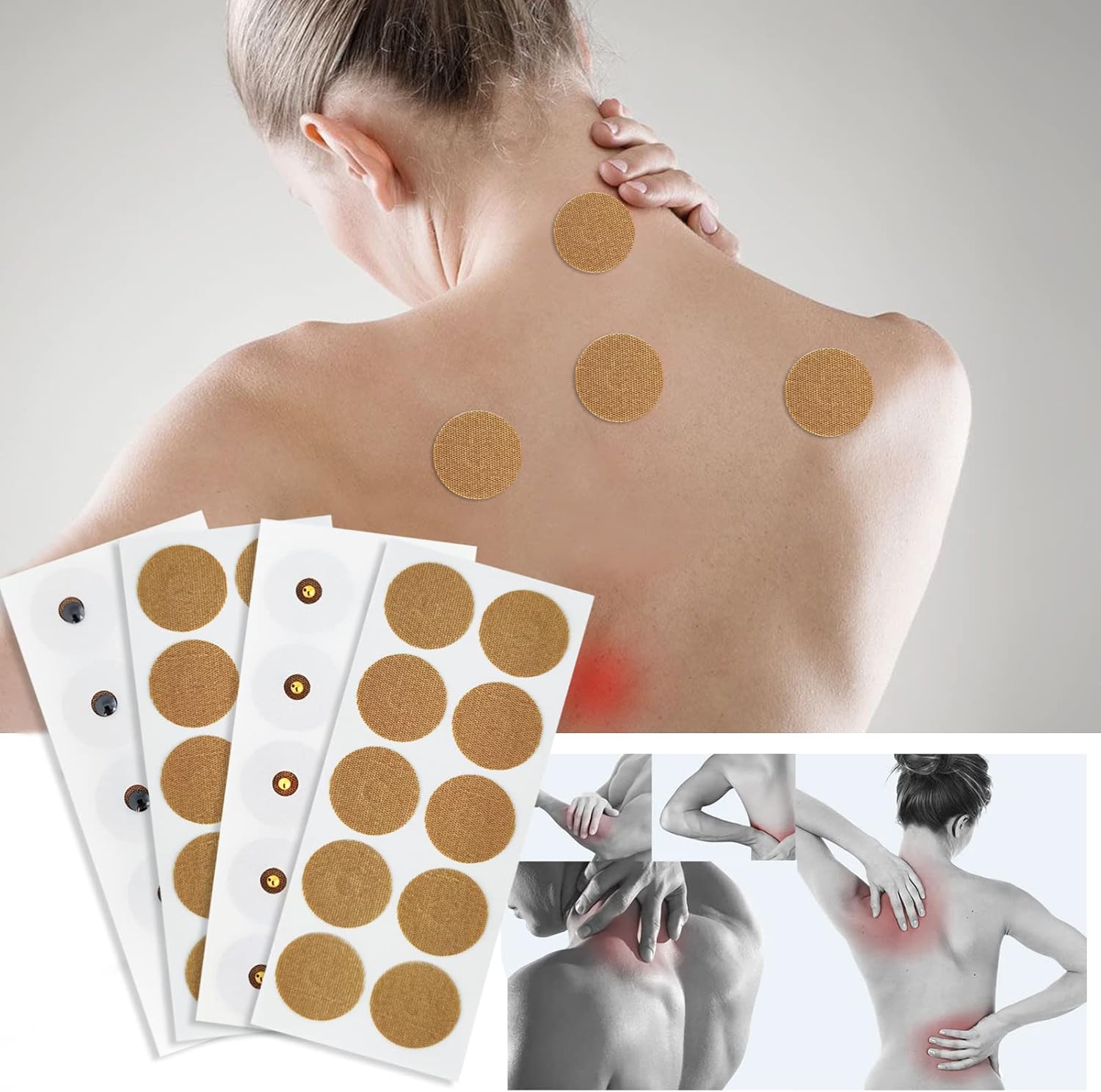 Magnetic Acupressure Patches, Spot Magnet Kit Contains 3000 Gauss 40 Magnets + 600 Gauss 40 Magnets - Image 3