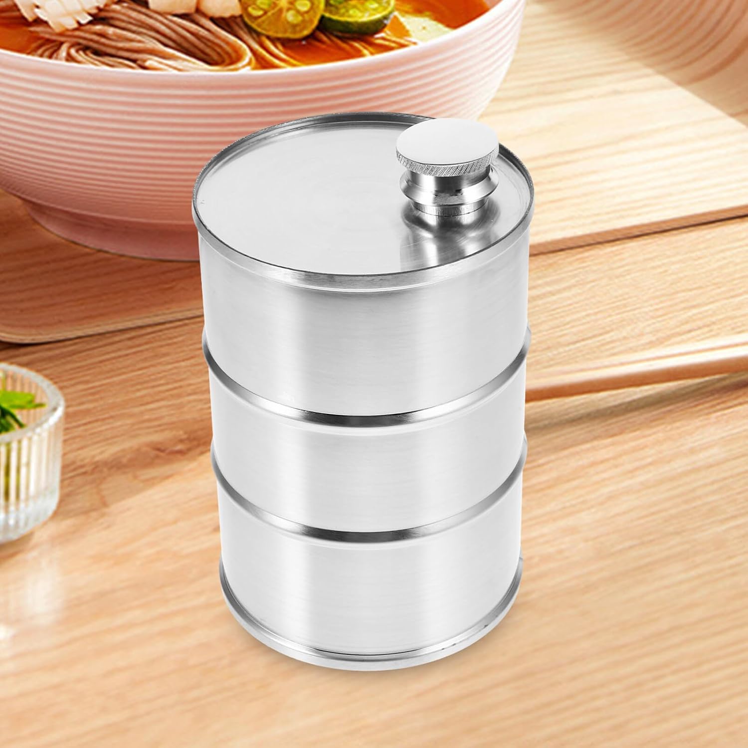 750ml/25oz Oil Barrel Flask, 304 Stainless Steel Drinking Bottle Metal Flask, Beverage Can Juice Container for Camping and Traveling