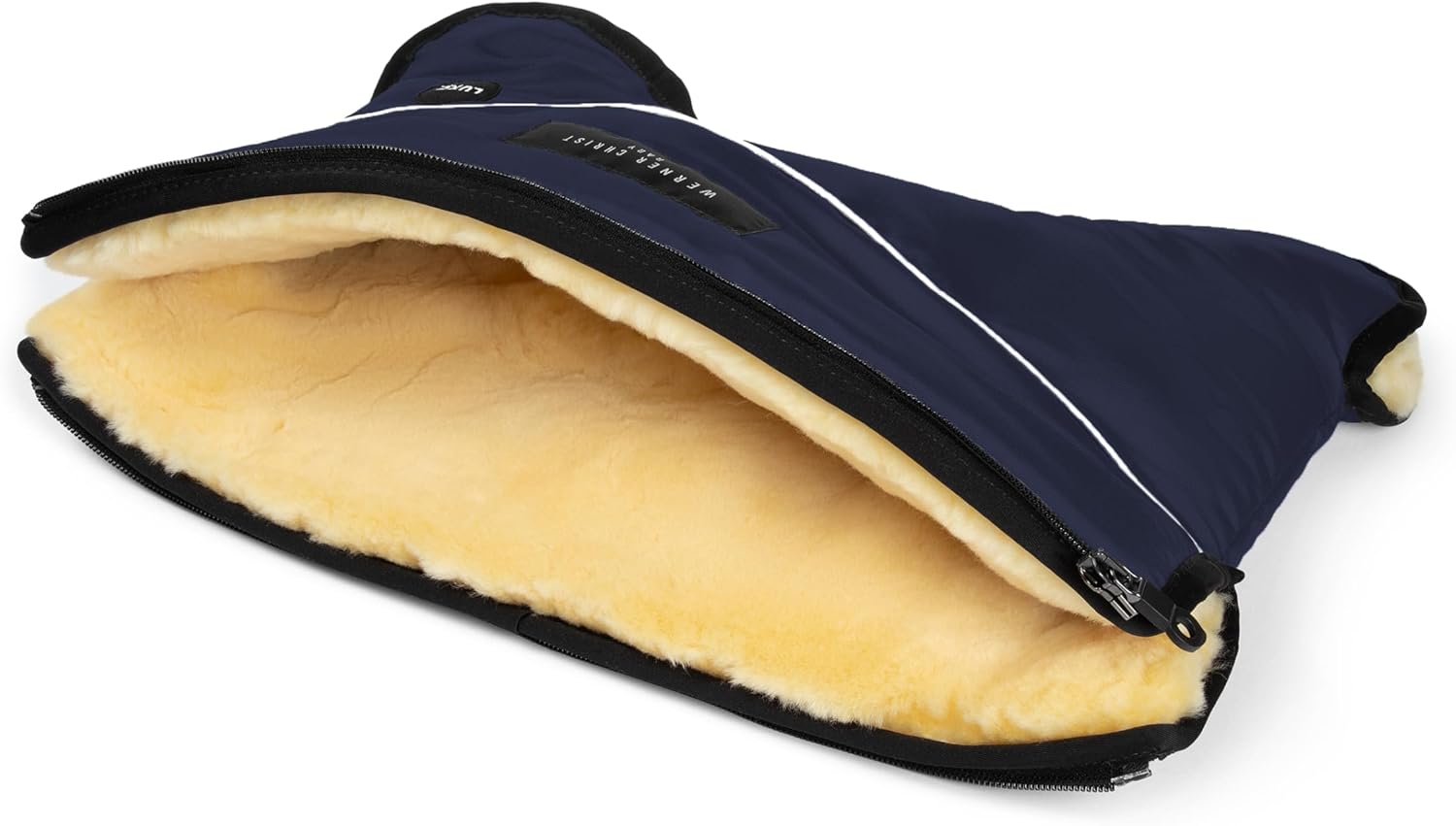 Werner Christ Baby Stroller muff Made of Sheepskin - MOFFY Luxe is The Ideal Hand Warmer for Buggies Made of Medical Fur, Easy to use