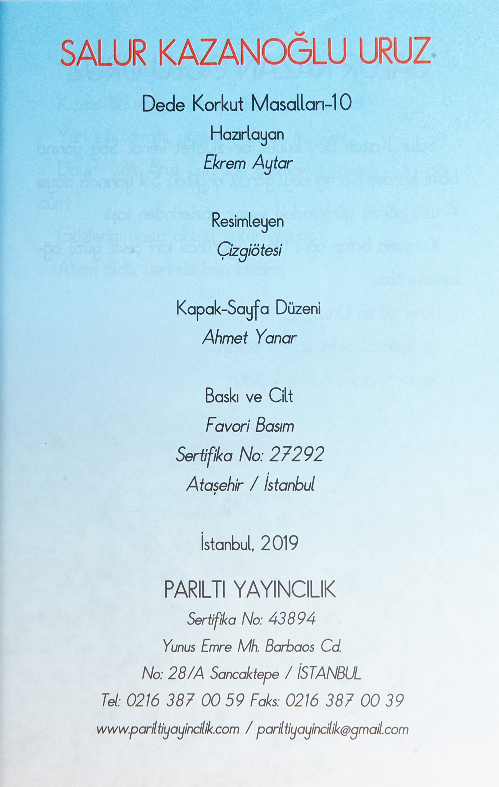 Dede Korkut Masalları - 10 Kitap Takım