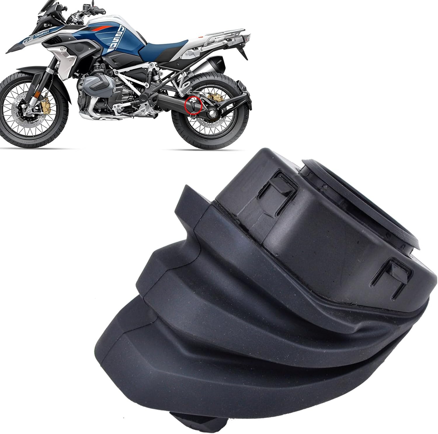Panical Motorcycle For Bmw 2013-2025 GS R1200 R1250 Nine T Water Cooled Black Rubber Boot Accessorie Replace Shaft Transmission Sleeve Drive Bushing RT S ST R 1200 1250 (KY 33357708117)