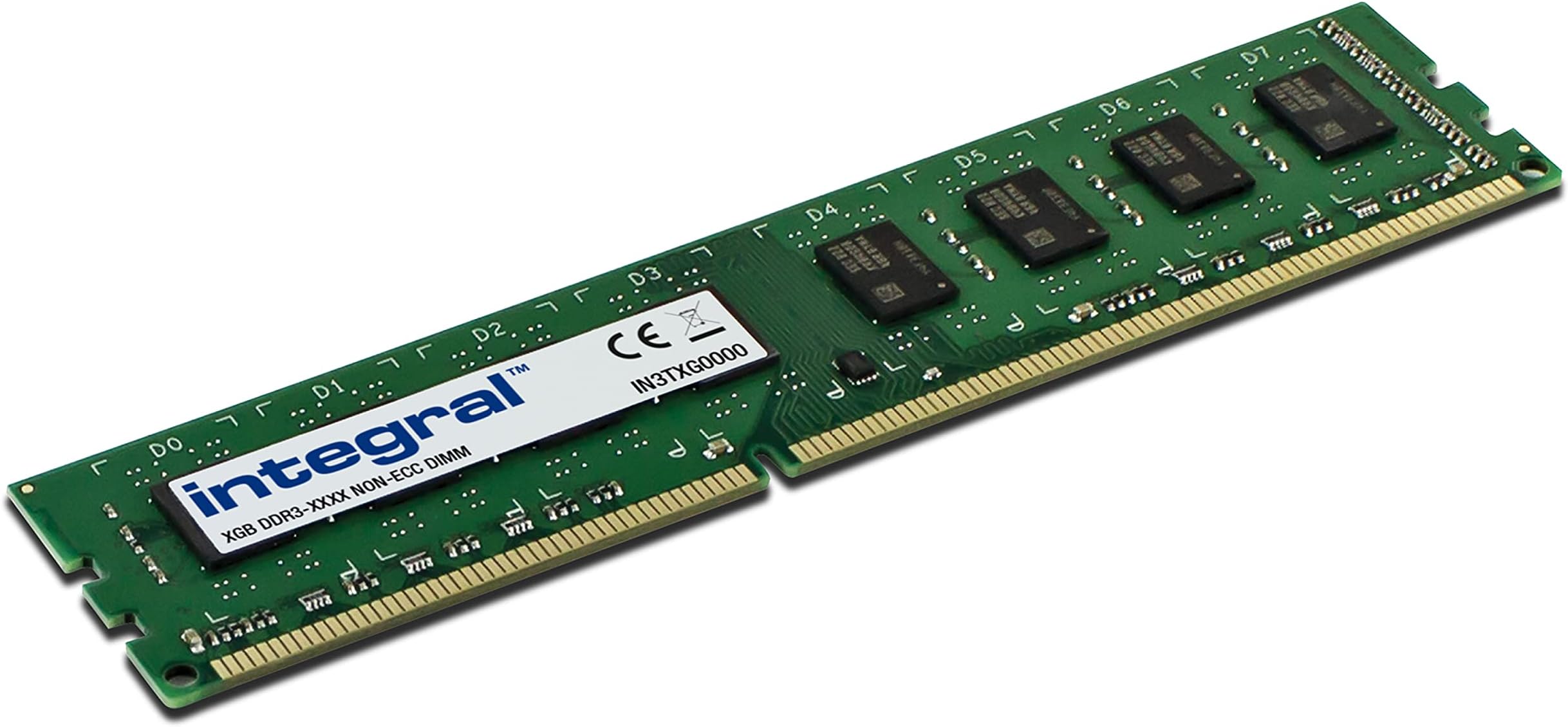 Integral 8GB DDR3 RAM 1600MHz PC3-12800 1.5V DIMM Desktop/Computer Memory Module