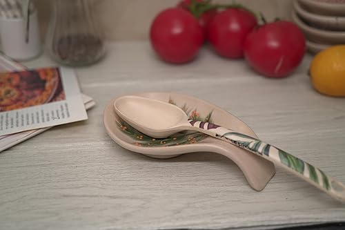 Miniatura 8 de Soporte para cuchara para estufa, soporte grande y duradero, soporte para utensilios de cocina de 4 pulgadas, sin plomo y de cerámica de grado