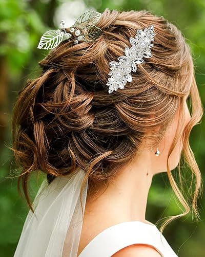 Miniatura 2 de Diamantes De Imitación Nupcial Pinzas De Pelo De Cristal Pasador De Boda Francesa Horquillas Accesorios Para El Cabello Para Novia Damas De Honor