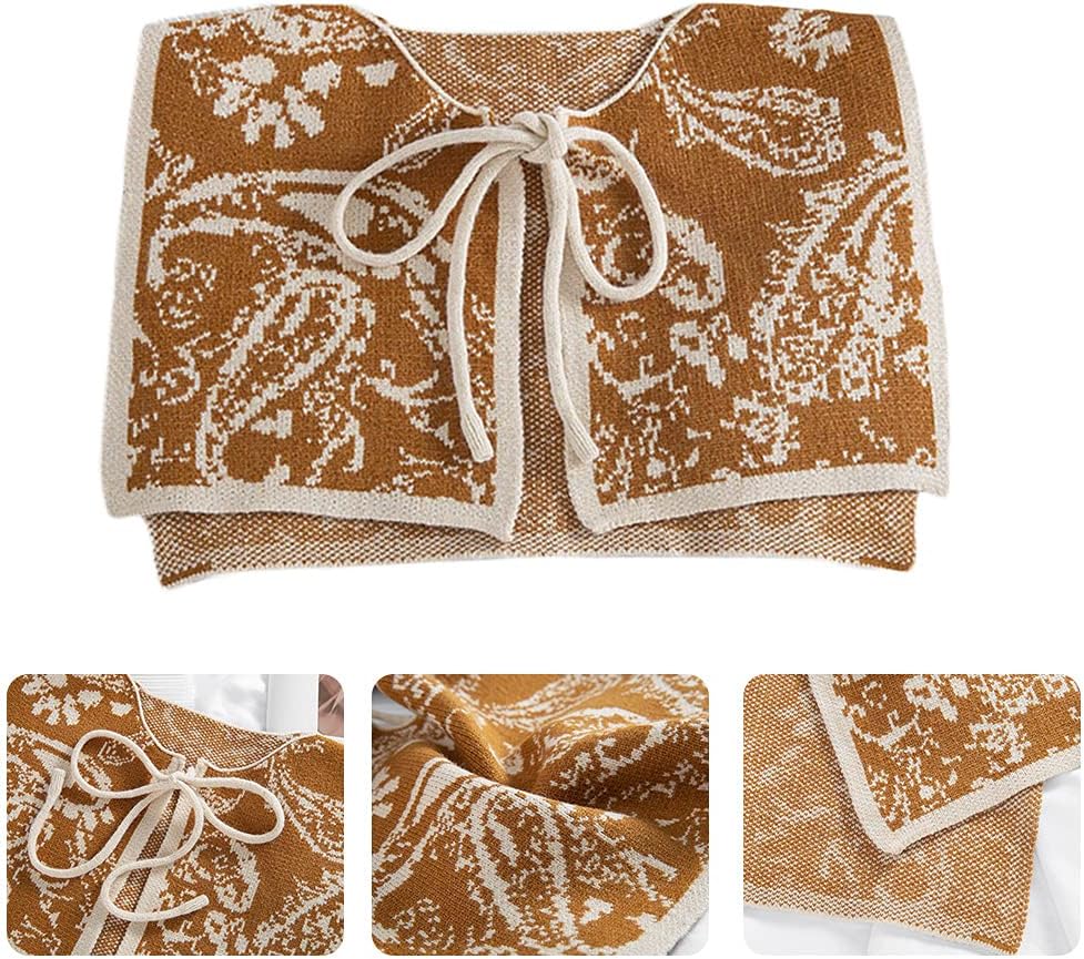 Scarf, Neckwear Cape Small Scarf Girls Autumn Shirt Dress False Collar Detachable Lapel