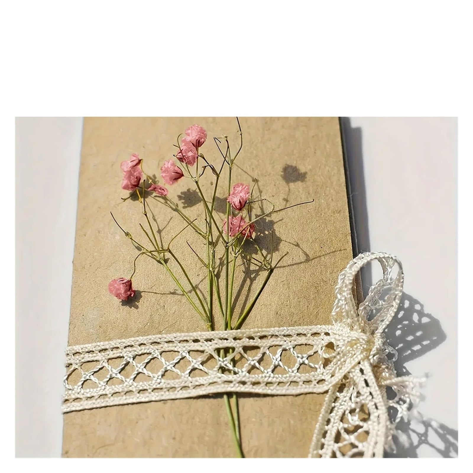gypsophile séché Fleurs de Souffle bébé séchées à Petites Branches, for la Fabrication Cartes, Artisanat, Mini Bouquet gypsophile, décoration Vases Table Mariage Domicile, 100(Pink with Box)