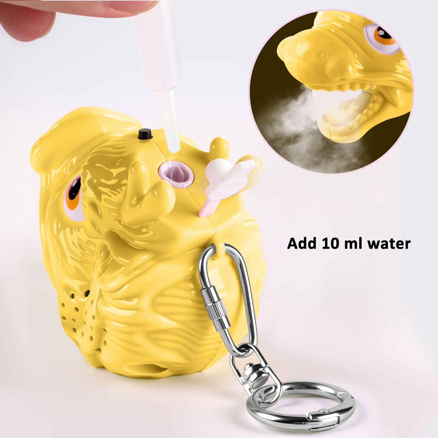 Dragon Toys for Kids 3-5 5-7 Spray Dinosaur with Roaring Lighting for Boys Girls 8-12 Birthday Christmas (Yellow)