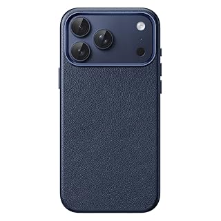 JETech Vegan Leather Case for iPhone 17 Pro, Deep Blue - Amazon product rated Grade A