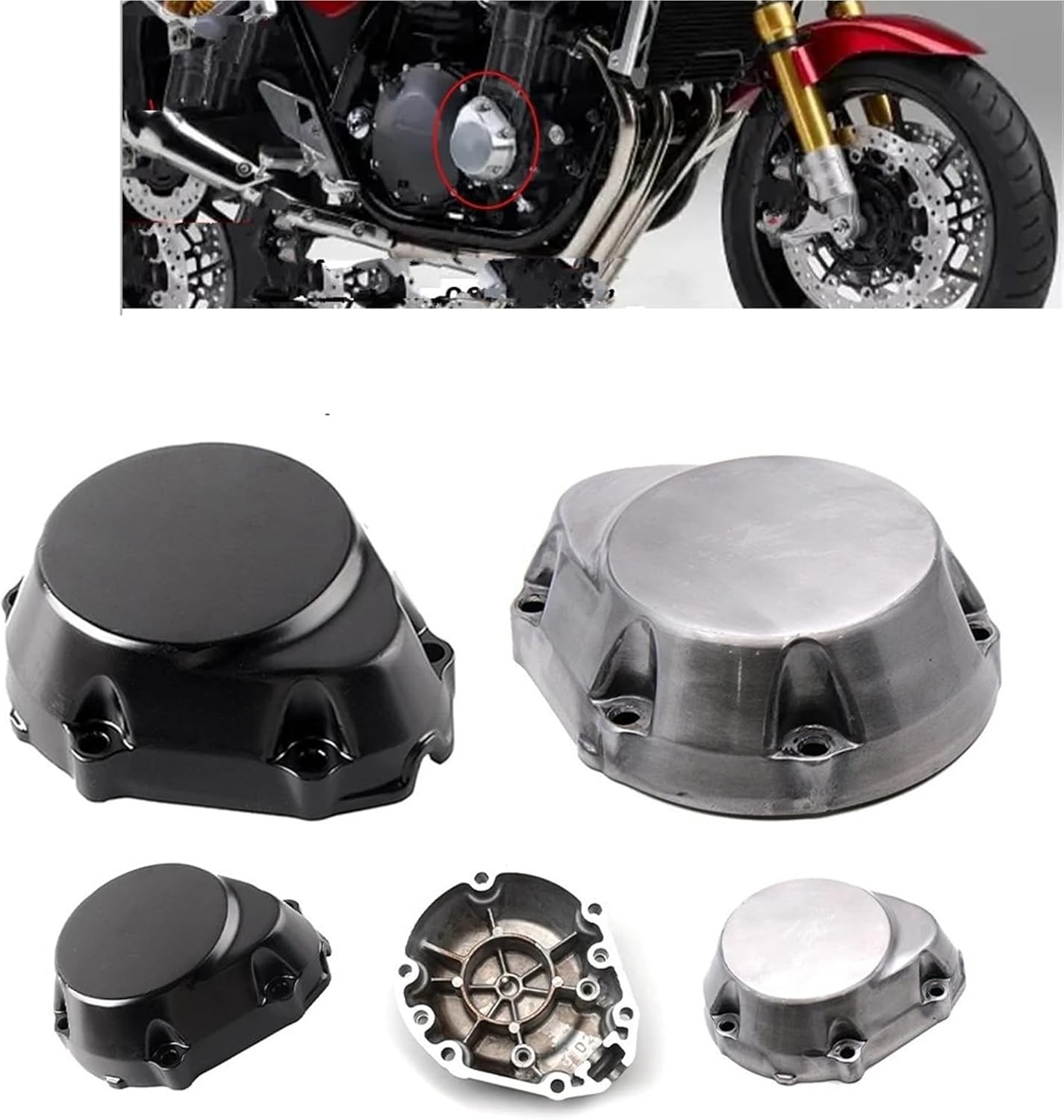 のために CB1300 2003-2023 右ステータースターターエンジンクランクケースサイドカバー のために CB1300F CB