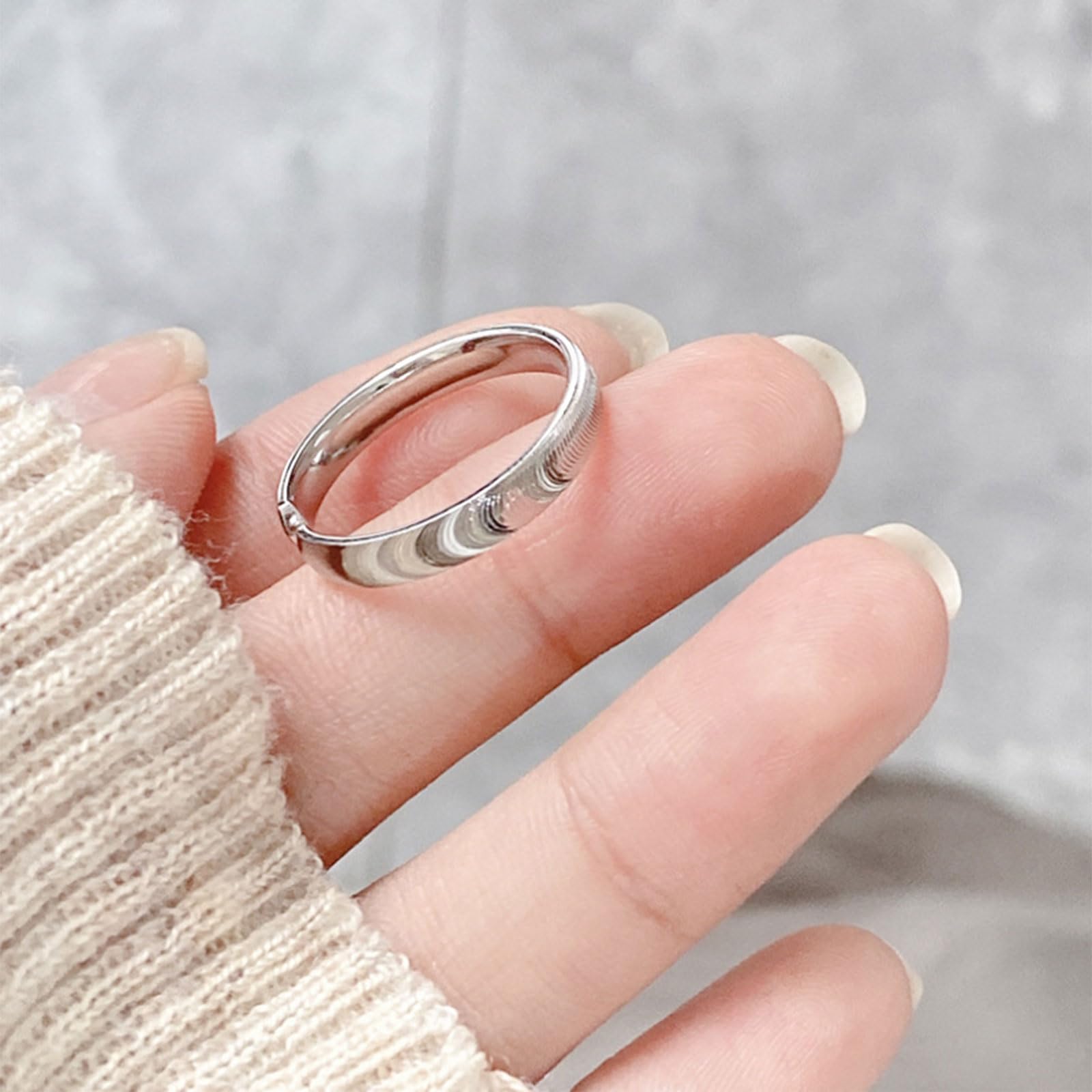 Amazon.co.jp: YIGZYCN 調節可能なキャッツアイリップルリング ユニークなキャッツアイ装飾リング装飾 美しいリップルリング装飾 :  ファッション