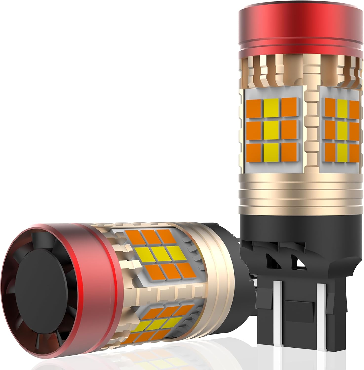 7443 Switchback LED Bulb Front Turn Signal 7444NA 7443NA White Amber Built in Resistor CANBUS Anti Hyper Flash Error Free 7444NA W21W DRL Parking Light Pack of 2