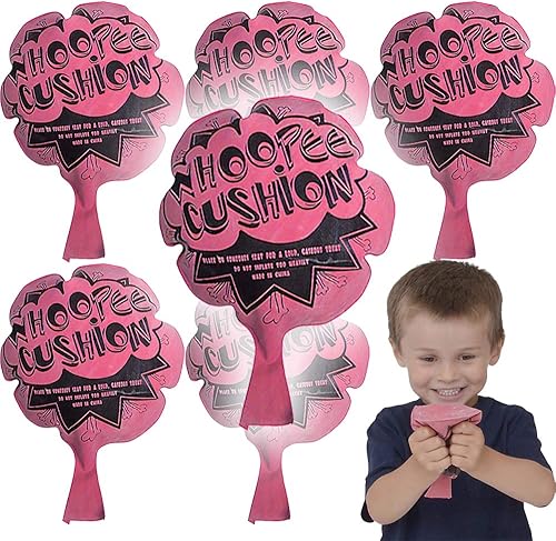 The Dreidel Company Cojín original Whoopee de 6 pulgadas divertido clásico pedo broma sonidos Prout Noisemaker recuerdo de fiesta (paquete de 6)