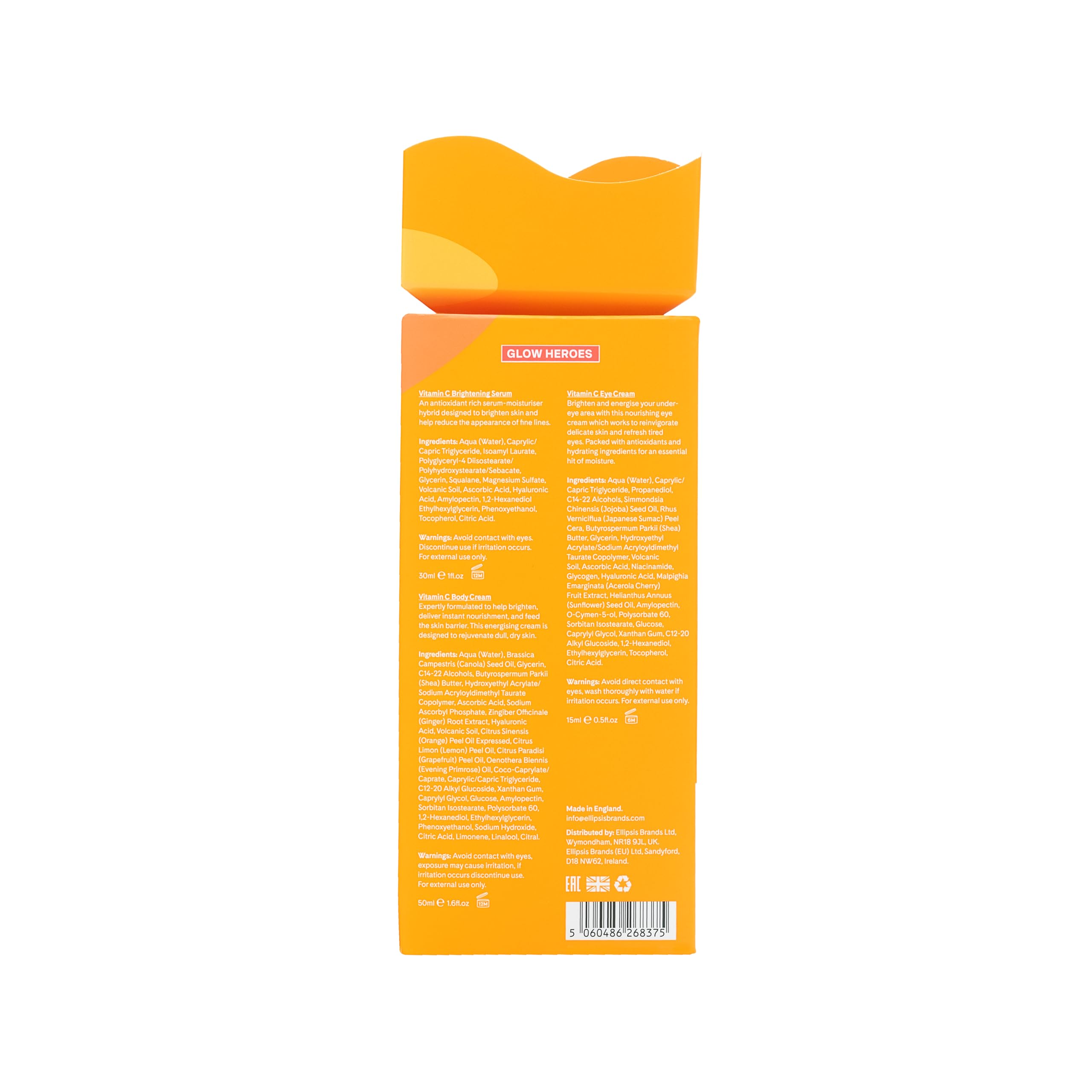 Q+A Glow Heroes Skincare Giftset, Radiance-Boosting Trio with Vitamin C Brightening Serum 30ml - Image 3