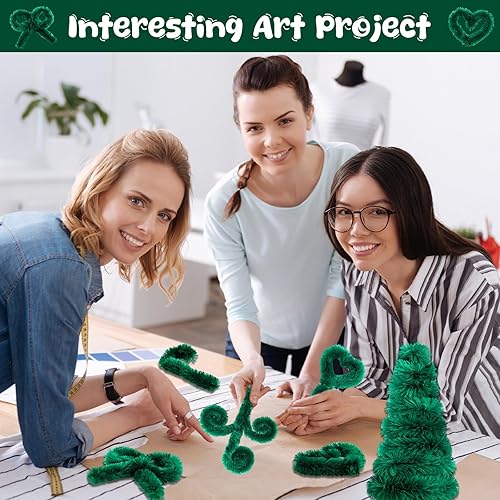 Vista 40 de Hotop 30 limpiapipas extra gruesos de 1.181 in de felpilla tallos de felpilla jumbo, suministros de manualidades para principiantes, suministros