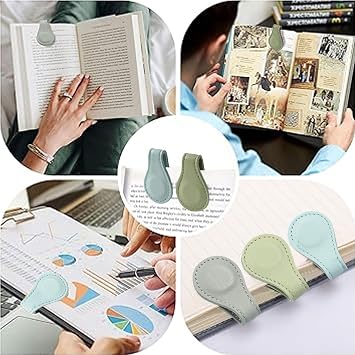 Jiozermi Magnetic Bookmarks, Light Colour, 4 Pcs
