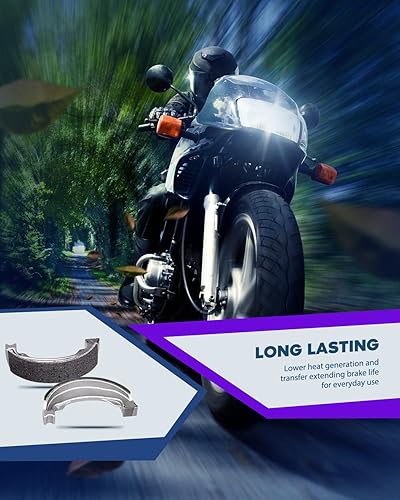 Miniatura 5 de ECCPP 340 Zapatas de freno aptas para Honda TRX250 250X 250EX TRX 250 X TE EX para TM Recon Sportrax, zapatas de freno traseras