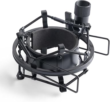 On-Stage MY430 Shock Mount for Studio Mics 5560 mm Elastic Suspension Mount for Large-Diaphragm Condenser Microphones, Adjustable, Vibration Isolation, Steel Adapter, 5/8"-27 Threading, Black | Elastic Suspension Isolates Handling and Floor Noise, Fits 55-60 Mm Diameter Large-Diaphragm Mics, 5/8-27 Mounting Thread