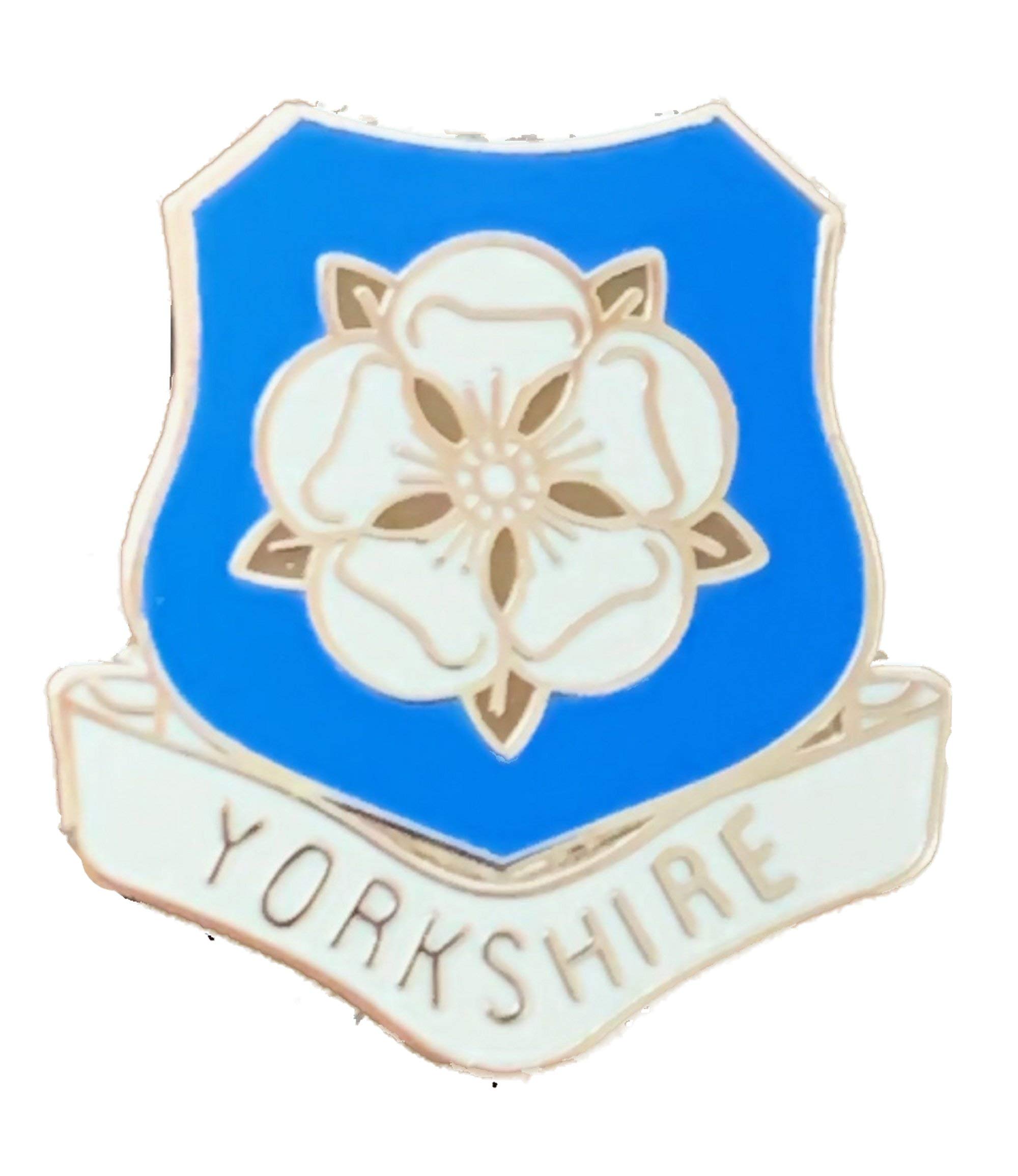 County of Yorkshire White Rose Quality enamel lapel pin badge T625