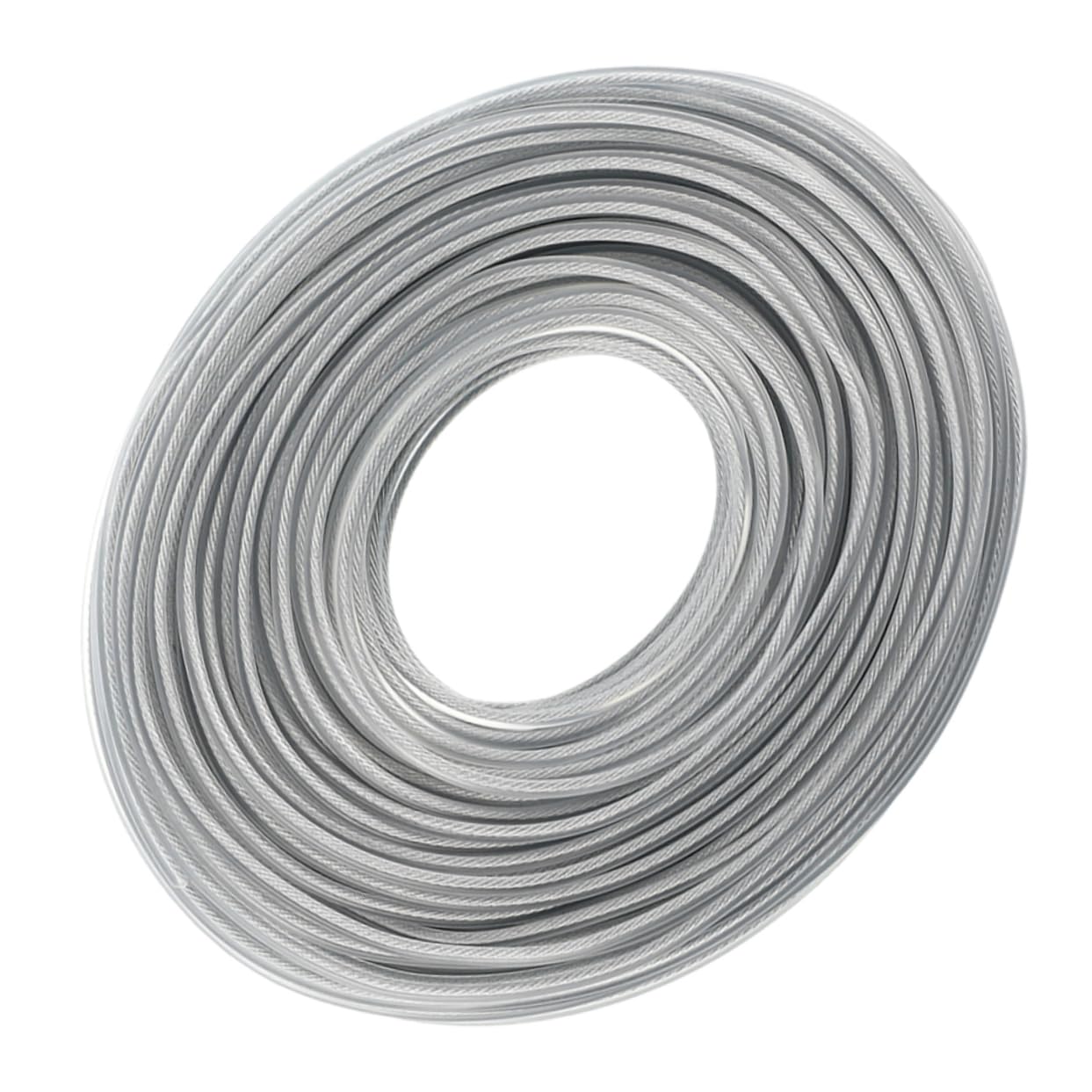 ibasenice Filo da 45m in Filo d'Acciaio Argento per Decespugliatore Resistente all'Usura e Durevole per Rifinitura Bordo Prato e Giardino