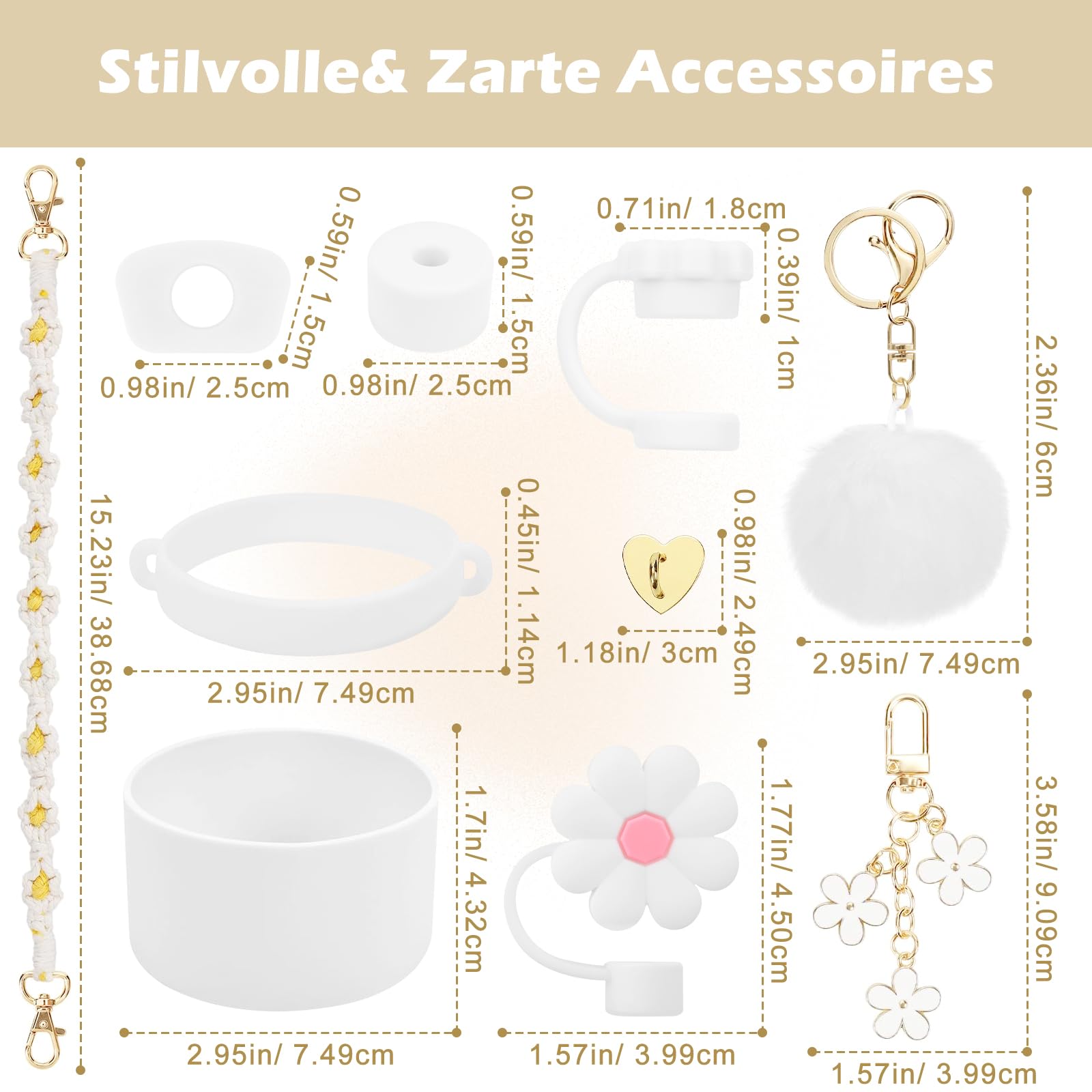 10 Pezzi Copertura Per Cannuccia Stanley Cup Accessori 10 Mm Materiale