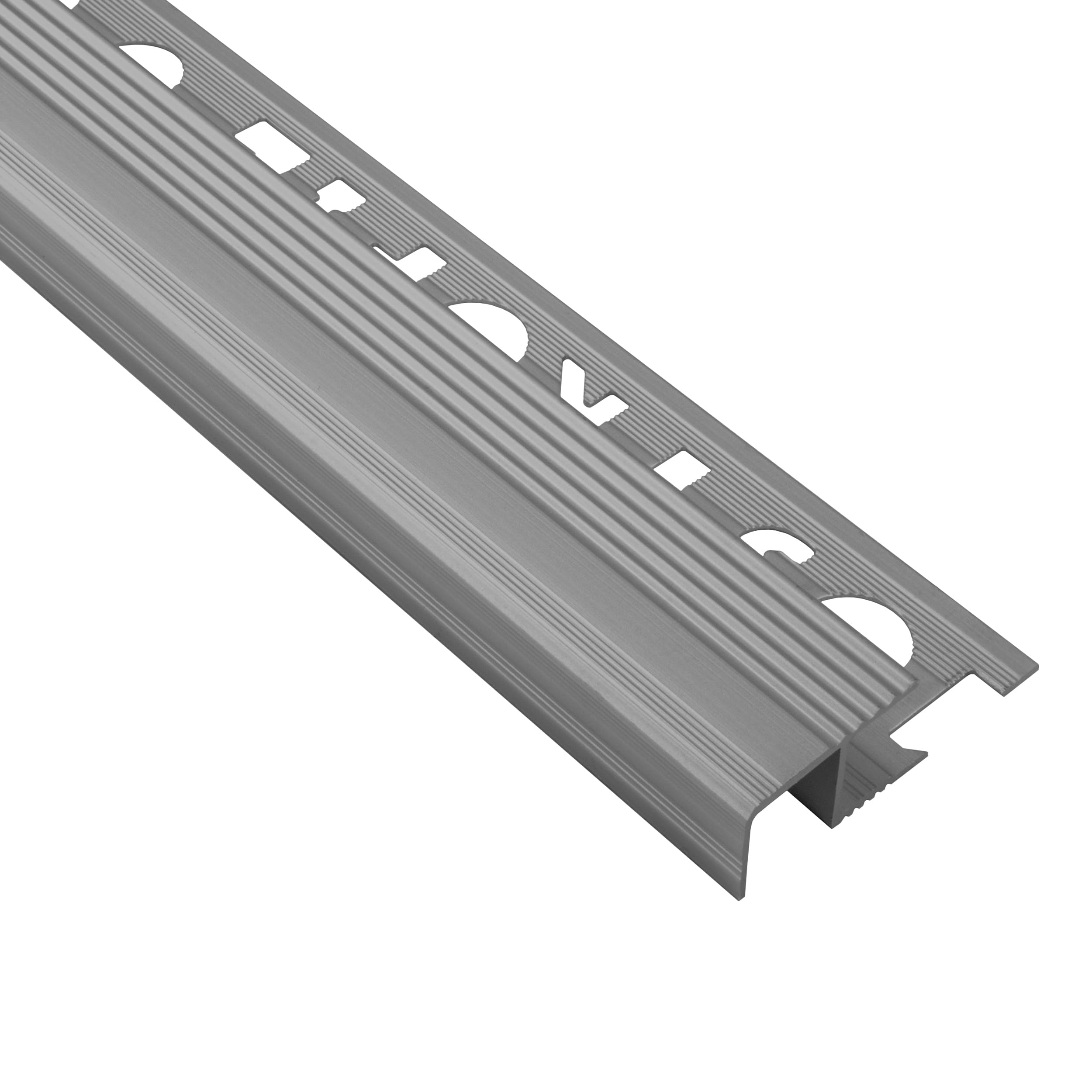 Alu Stufenprofil Fliesenschiene Profil Treppe Schiene matt L270 H10mm silber