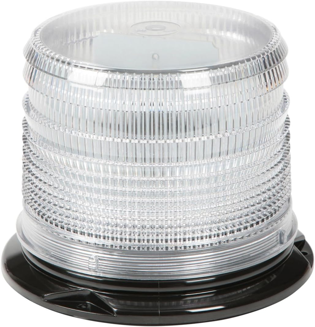 258HTDSL-AR Emergency Lighting - Amber/Red, LED Beacon S.A.E. Class I 12 to 24V Short Lens