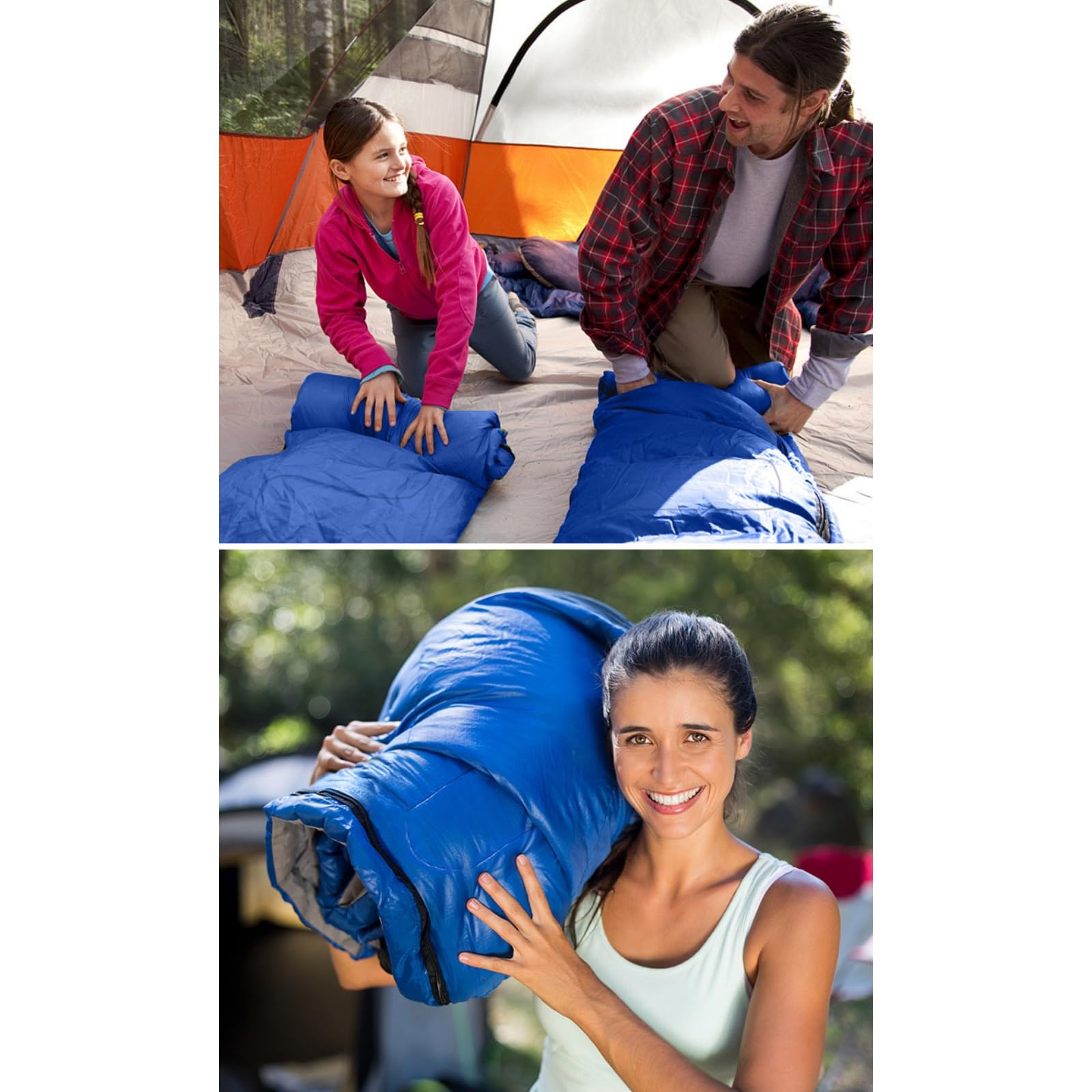 Schlafsack Wasserdichter Schlafsack mit leichter, wasserdichter, kompakter Tasche for Campingausrüstung, die im Freien unterwegs ist für Outdoor Kaltes Wetter Camping und Bergsteigen ( Color : White ,