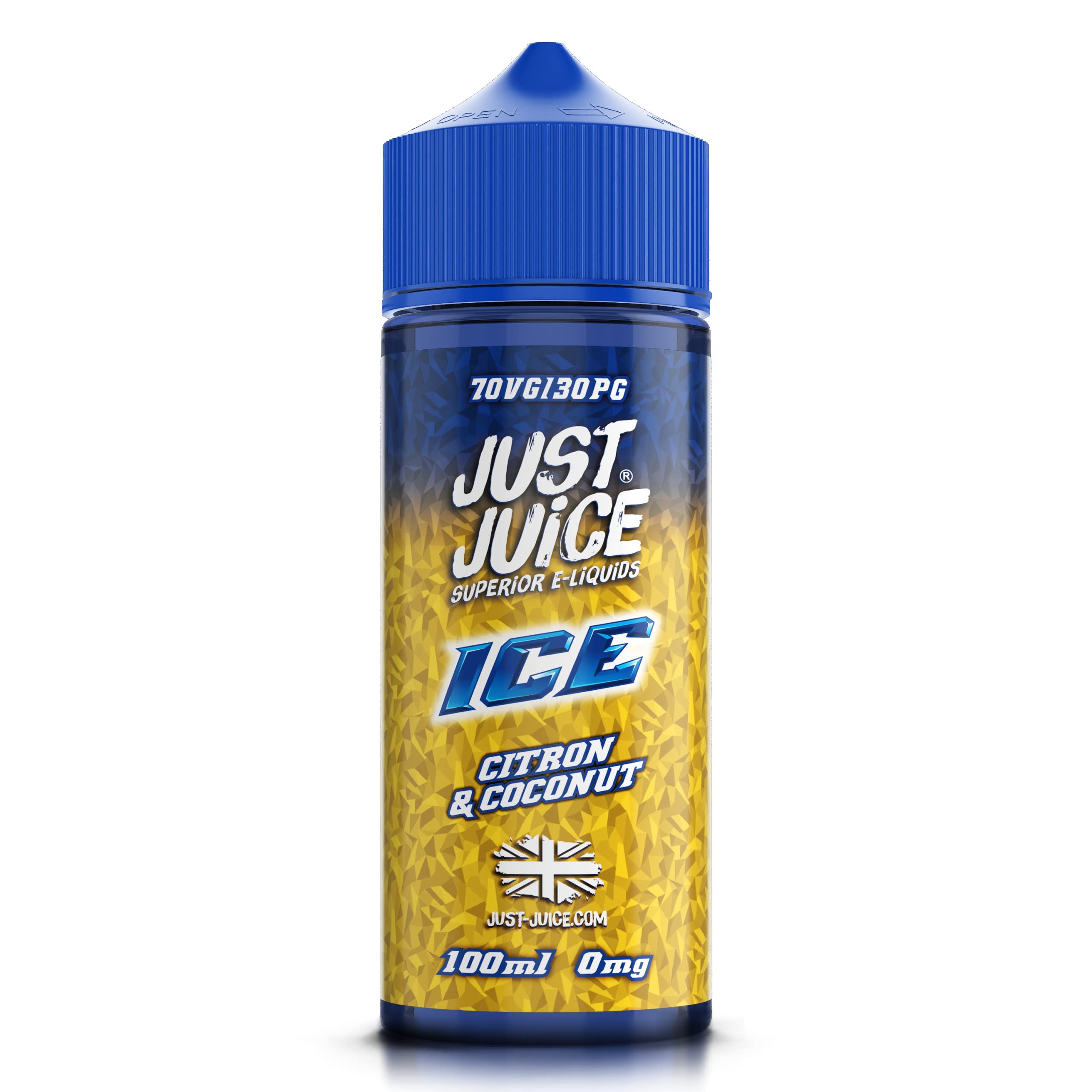 Just Juice 70/30 Vape Liquid,100ml 0mg Citron & Coconut Ice Vape Juice, E Liquid for E-Cigarette, Nic Free Eliquid, Vaping Liquids, 70VG 30PG