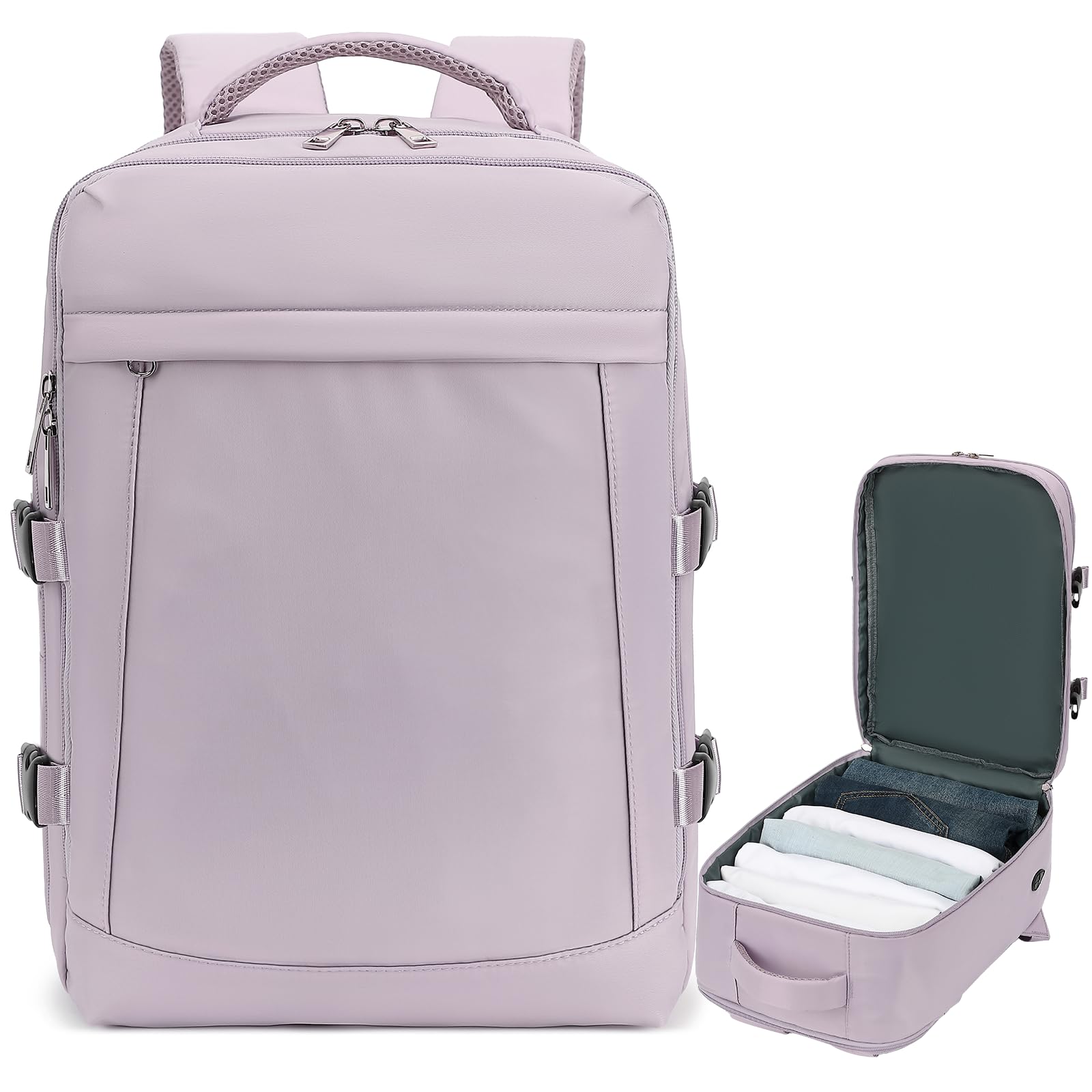 Yankony Handgepäck Rucksack 55x40x20 Für Ryanair Groß Reiserucksack 44L Travel Backpack Rucksack Handgepäck Flugzeug Für Herren Damen