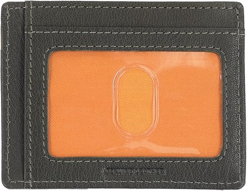 Miniatura 2 de Timberland Men's Slim Leather Front Pocket Credit Card Holder Wallet