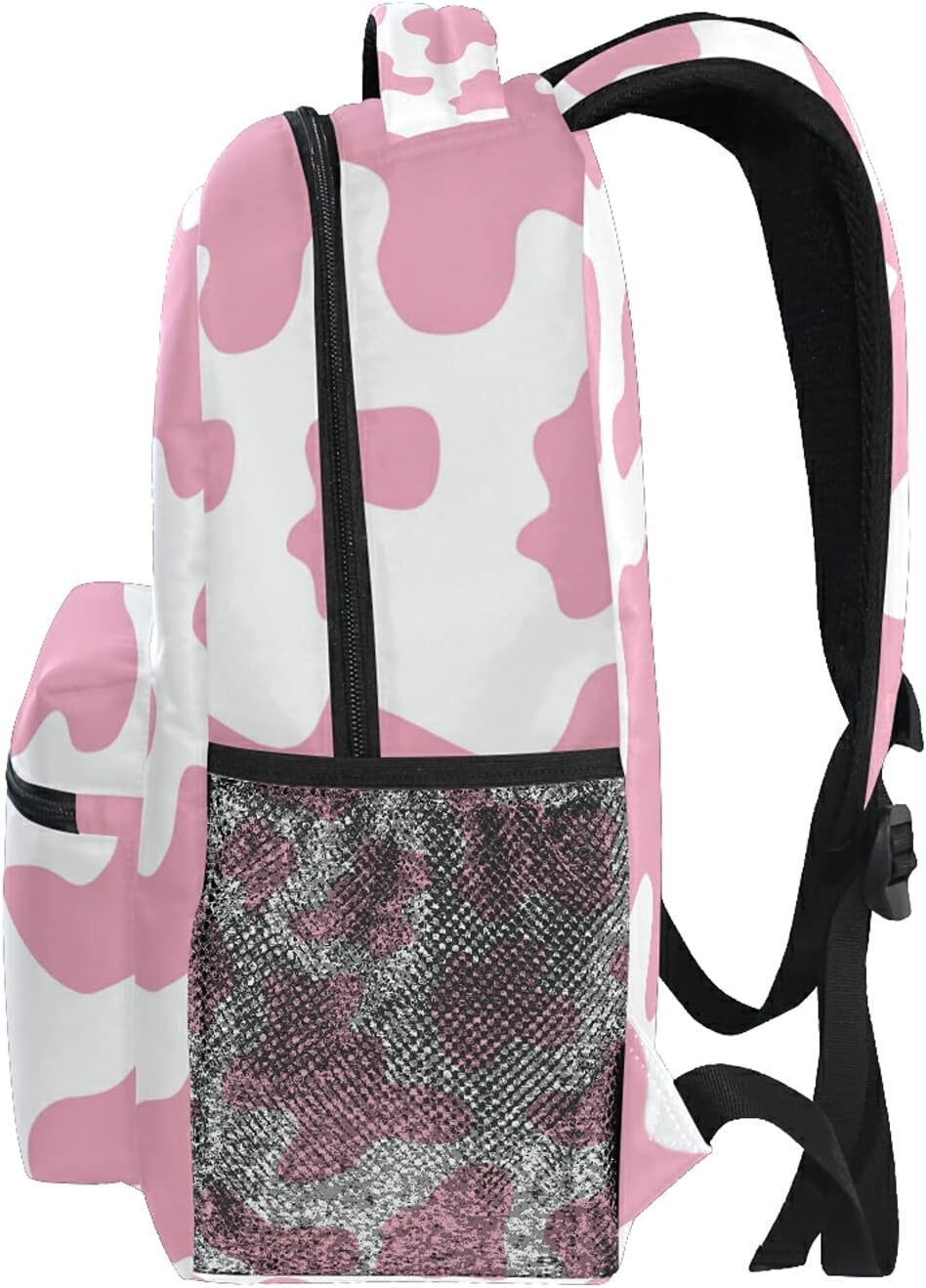 Girls Backpack for School Bag Bookbag Book Bags Pink Cow Camoflage Travel Daypack College Women Men Teens Boys