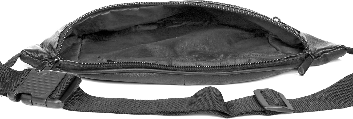 J. Buxton 3-Zipper Bike Bag Black