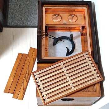 関東火鉢　江戸火鉢　長火鉢　アンティーク　レトロ 囲炉裏　テーブル アンティーク×囲炉裏テーブル(火鉢)