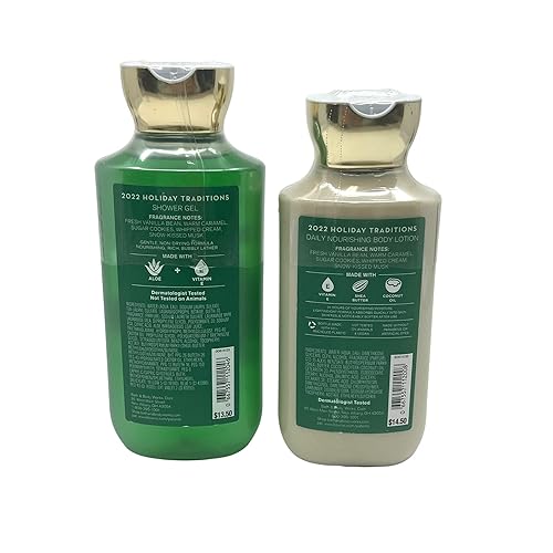 Miniatura 2 de Bath and Body Works - Set de regalo de gel de ducha de 10 onzas y loción de 8 onzas (Vanilla Bean Noel), multicolor