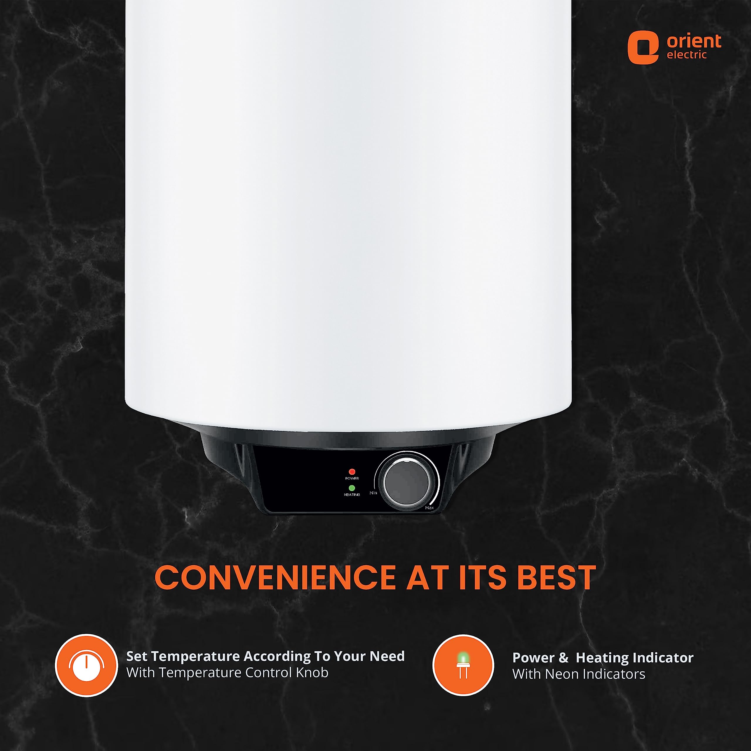 Buy Orient Enamour classic pro|15L storage water heater|HPE technology -  High pressure epoxy coated tank |5 star energy saving rating |8 bar  pressure compatibility|suitable for high-rise buildings | 5 years tank  warranty
