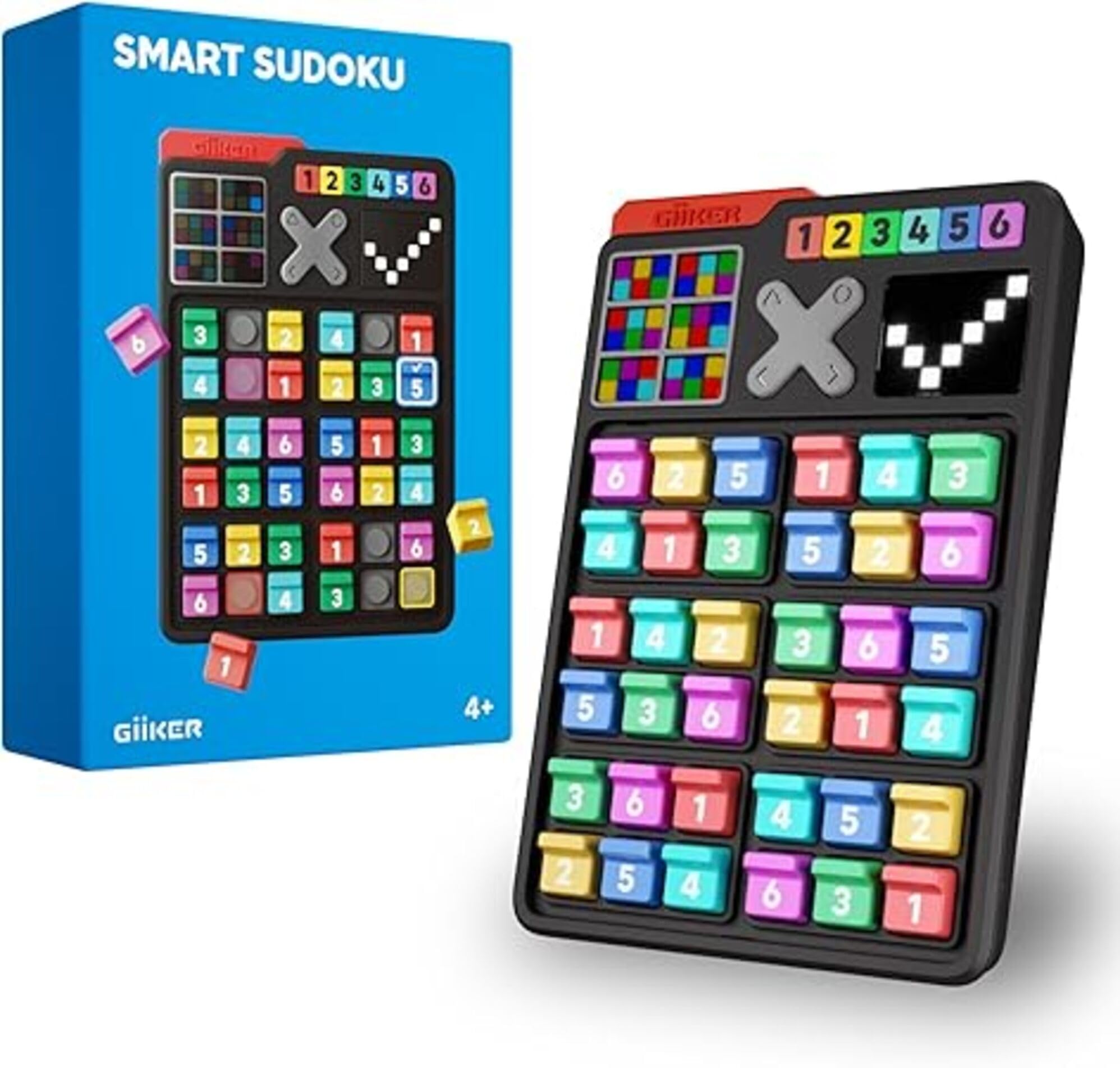 Jeux de Puzzle intelligents Sudoku GiiKER, Sudoku Original de 2 500 défis pour Enfants, Casse-tête pour Enfants, Jeux de Voyage, Cadeaux d'anniversaire pour garçons et Filles