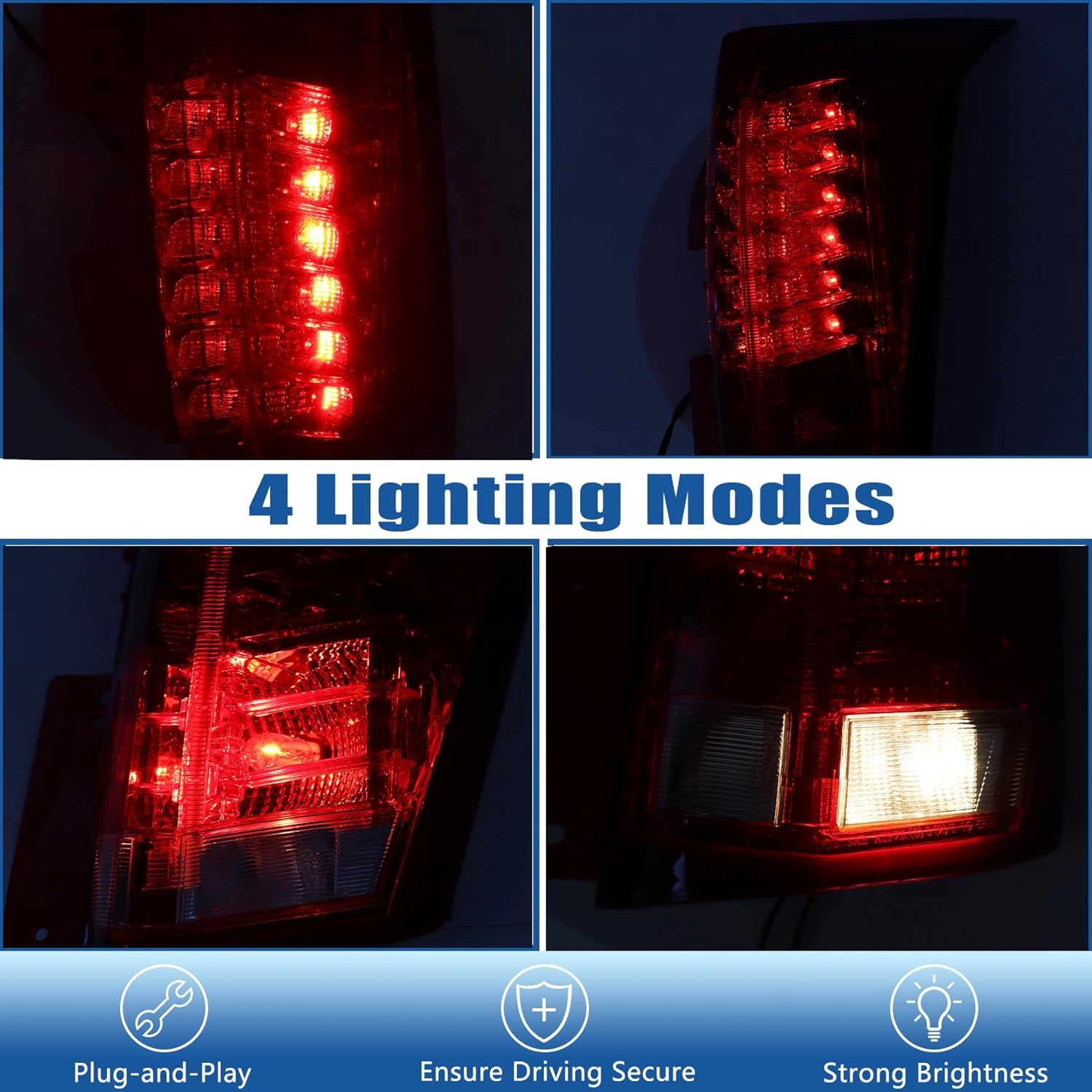 Silscvtt Passenger Right Side Replacement for SRX 2010-2016 RH Rear Tail Lamp Brake Light Red Lens 22774015 GM2801255