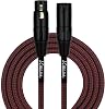 KIRLIN Cable Microphone Cable, BlackRed, 10ft MFMW-270-10FTBR