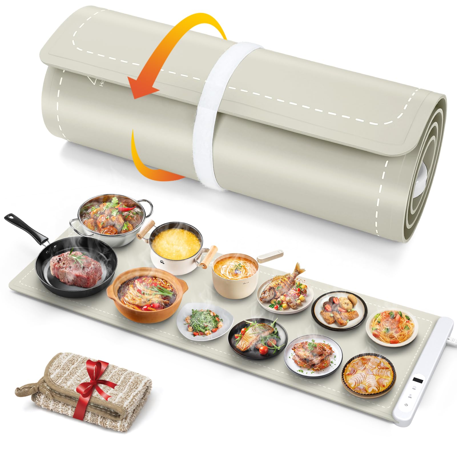 Photo 1 of FYY Electric Food Warming Mat - Extra Long, Full Surface Heating