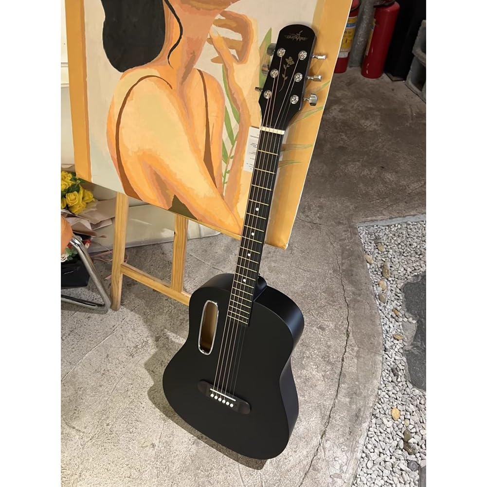Chitarra acustica per principianti con accessori, strumento completo per apprendimento e pratica