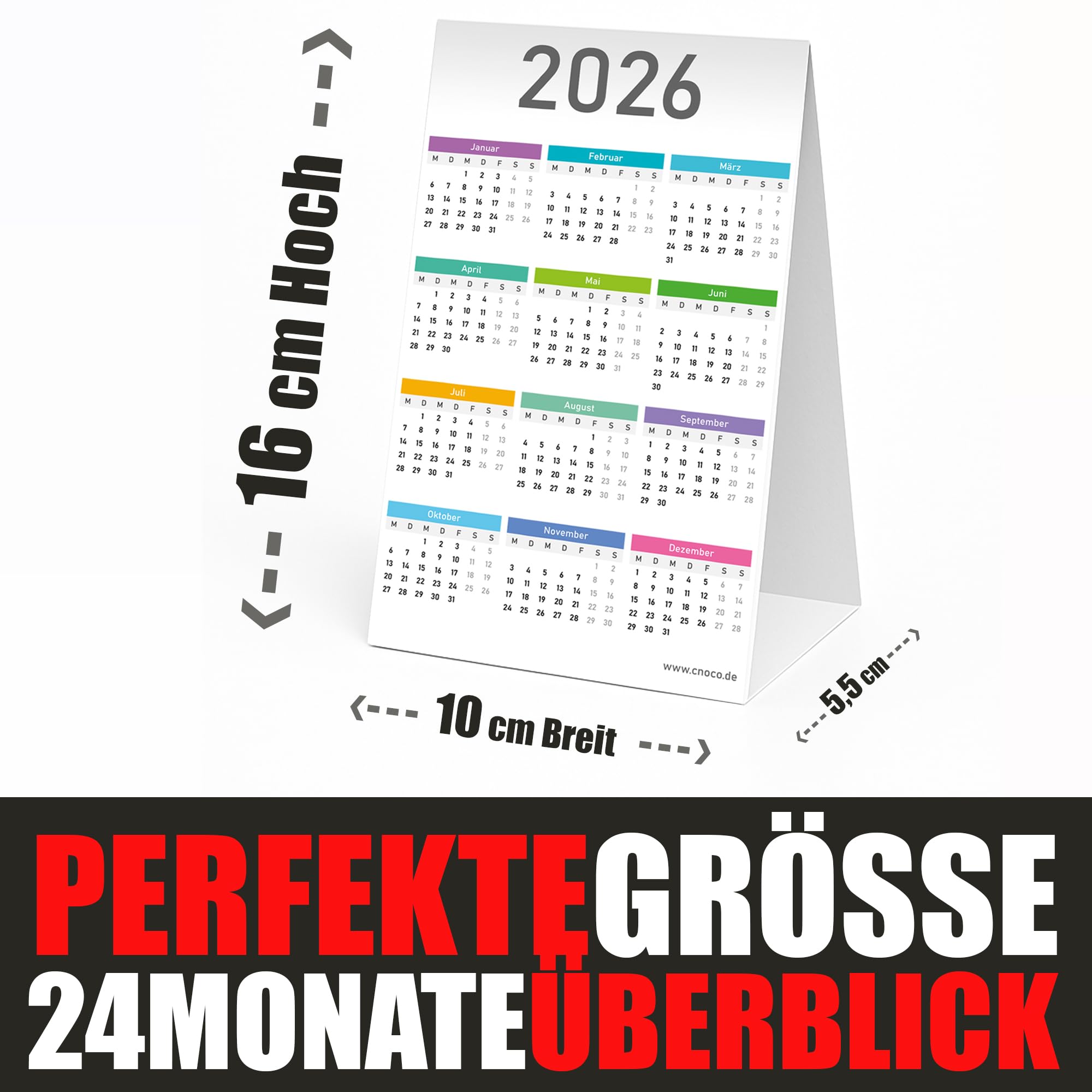 Calendrier De Bureau 2025 2026 Lot De 2 Calendriers De Table 2025/2026 à Poser, 10 X 16 Cm Imprimer Gratuit