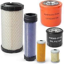 YUXIVCNE 11201032020 Filter Kit Replacement for TYM T25NH for Mahindra EMAX 20S HST Tractor, Replace 13152302100 11930535150 11981055650 12933555780 Maintenance Accessories Plug & Play